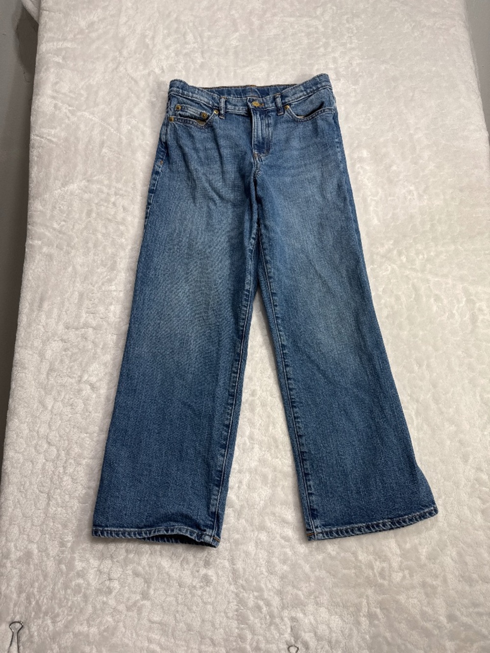 Crewcuts by J. Crew Girls Wide Leg Jean Size 14 Blue Denim
